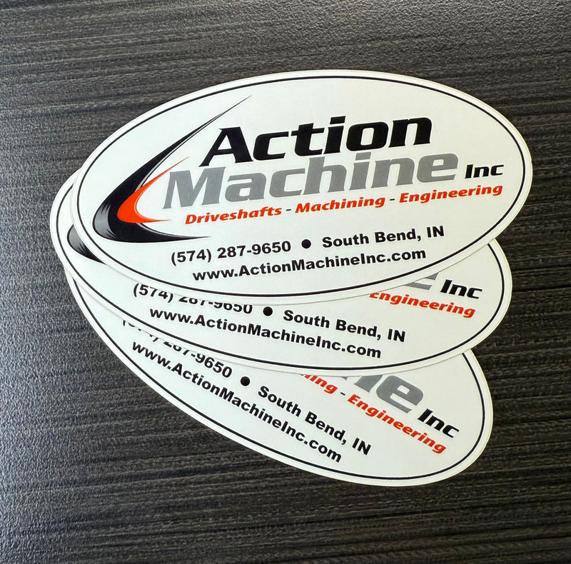 Action Machine Inc - Oval Logo Sticker