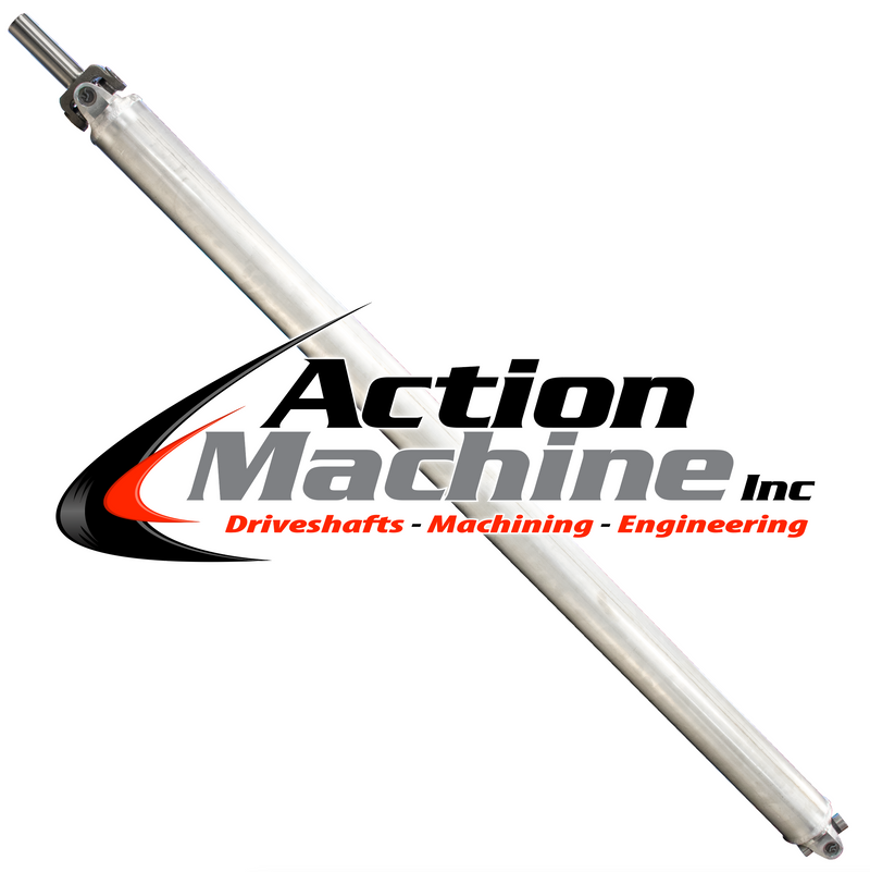 Custom Driveshaft & Slip Yoke - 4" Al. 1350, Ford 28 Spline, 1.6" Barrel OD (Sku: 4A1350-G)