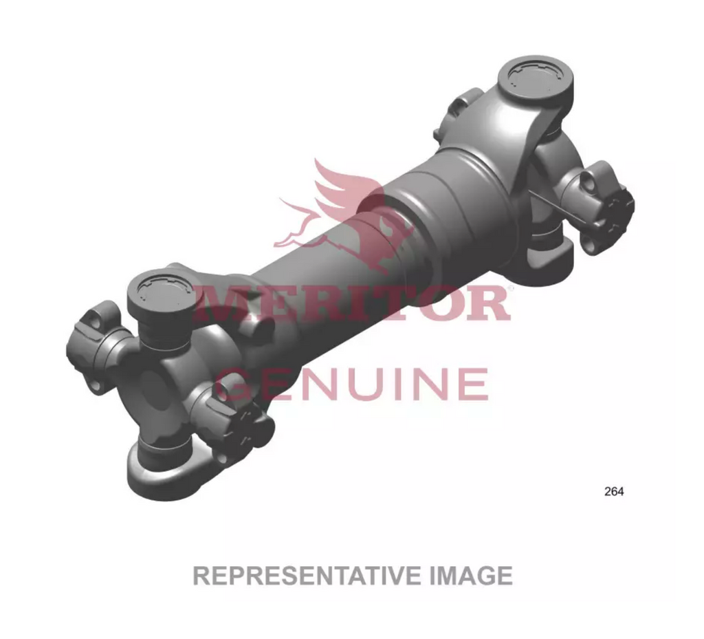 Meritor 20RHM080B156H Inter-Axle Driveshaft - RPL20 Series High Wing (15.6)