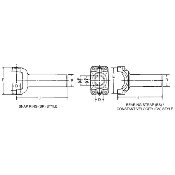 Spicer 3-3-17529X Trans Slip Yoke