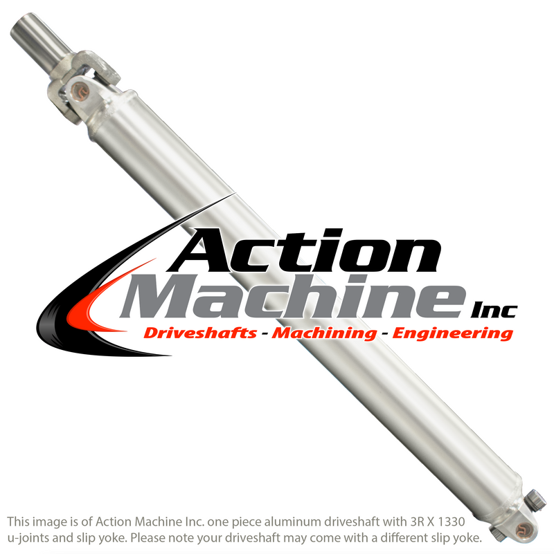 Custom Driveshaft & Slip Yoke - 3.5" Al. 3R, GM 32 Spline (Short) (Sku: 3.5A3R-P(short))