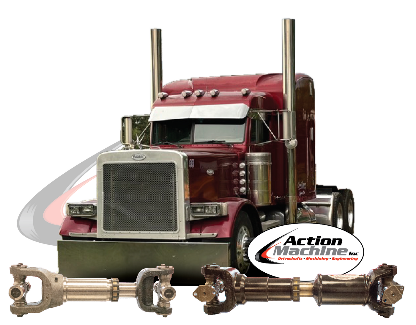 Semi Truck Inter-axle Driveshafts