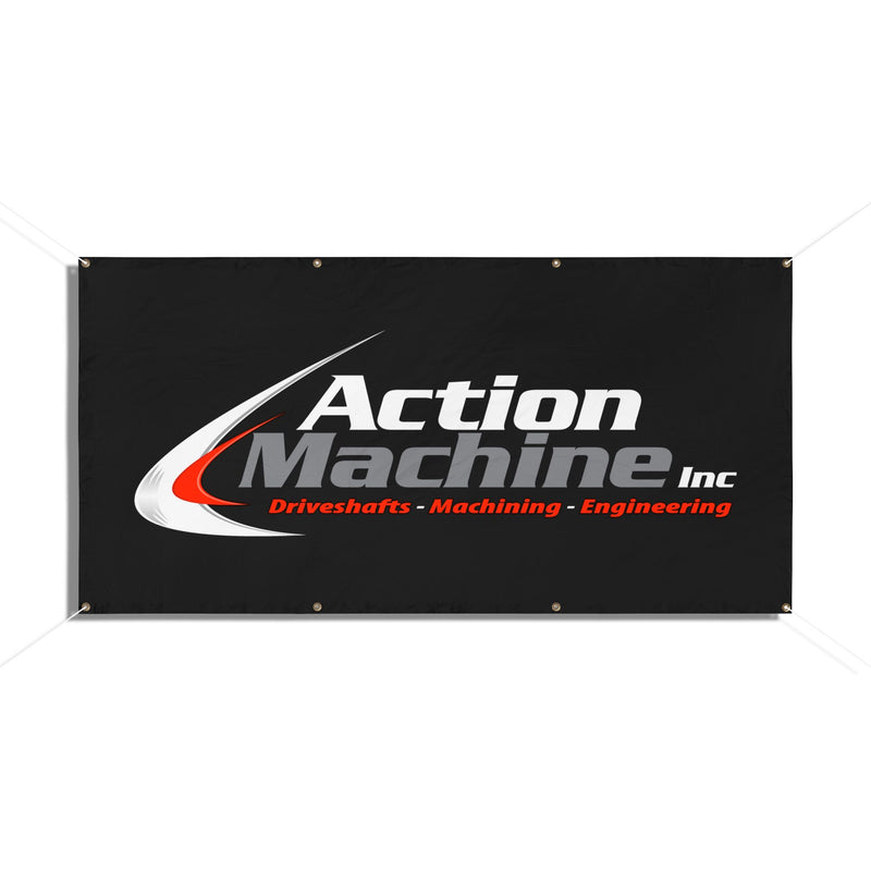 Action Machine Vinyl Shop Banner - 3' X 6'
