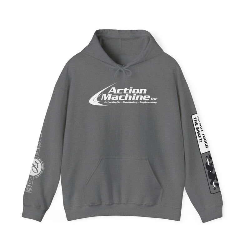 Action Machine Hoodie for Driveshaft Enthusiasts | Heavy Blend Sweatshirt
