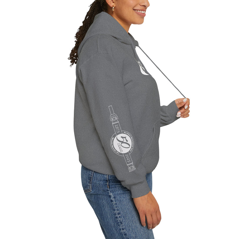Action Machine Hoodie for Driveshaft Enthusiasts | Heavy Blend Sweatshirt