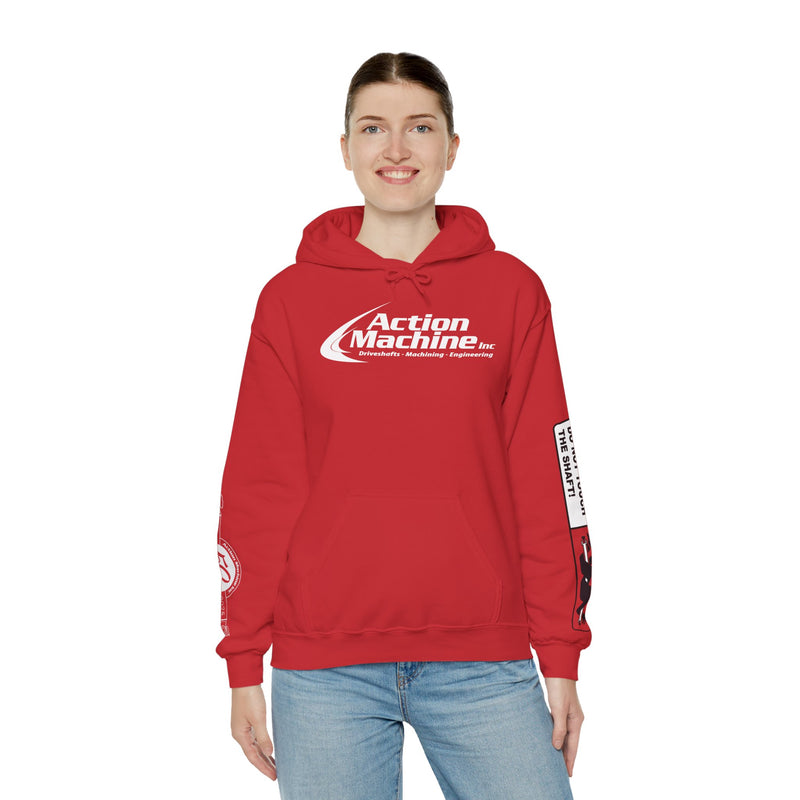 Action Machine Hoodie for Driveshaft Enthusiasts | Heavy Blend Sweatshirt
