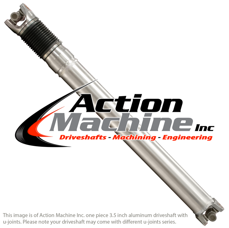 Custom One Piece Driveshaft - 3.5" OD, Aluminum, 1330 Series