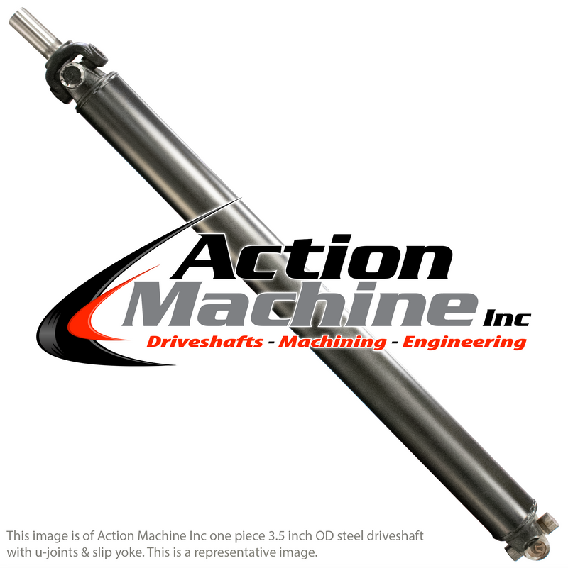 Custom Driveshaft & Slip Yoke - 3.5" Stl. 1410, GM 32 Spline (Long)