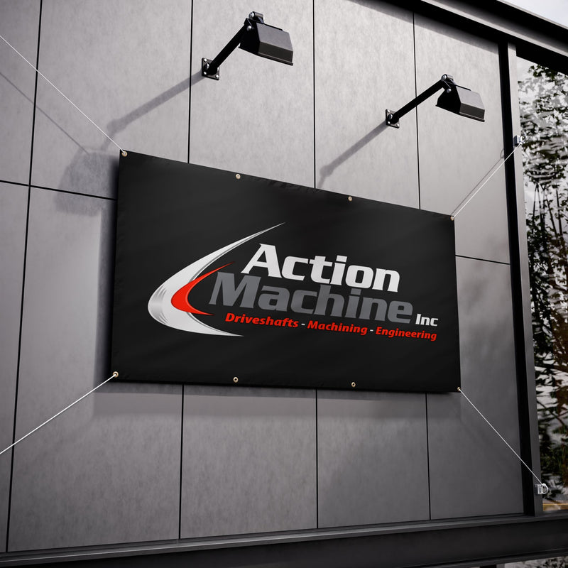 Action Machine Vinyl Shop Banner - 3' X 6'