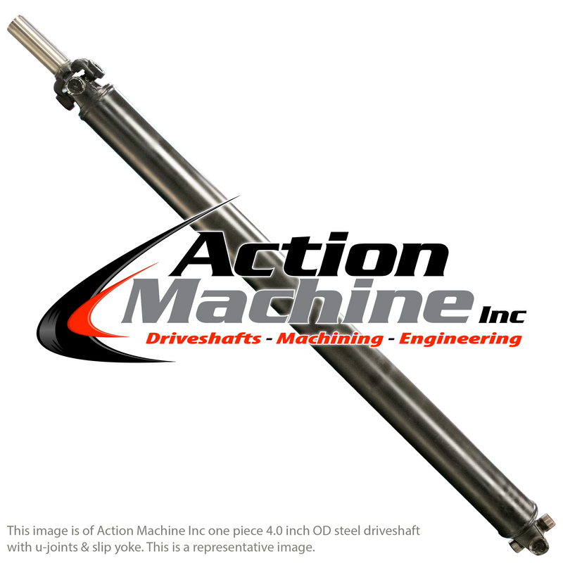 Custom Driveshaft & Slip Yoke - 4" Stl. 1310, GM 27 Spline