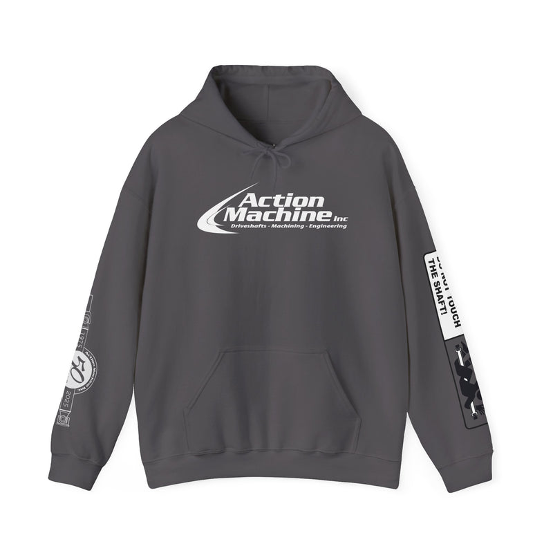 Action Machine Hoodie for Driveshaft Enthusiasts | Heavy Blend Sweatshirt