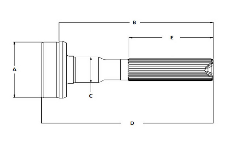 AAM 40021330 Midship Tube Shaft