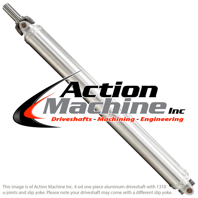 Custom Driveshaft & Slip Yoke - 4" Al. 1310, GM, 32 Spline (Long)