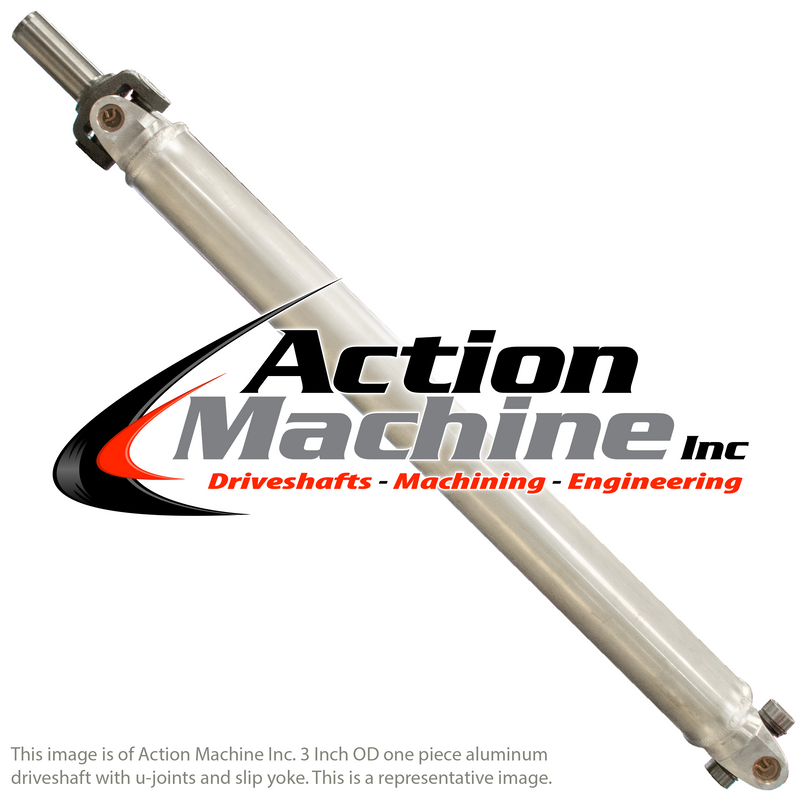 Custom Driveshaft & Slip Yoke - 3" Al. 3R, GM 32 Spline (Short)