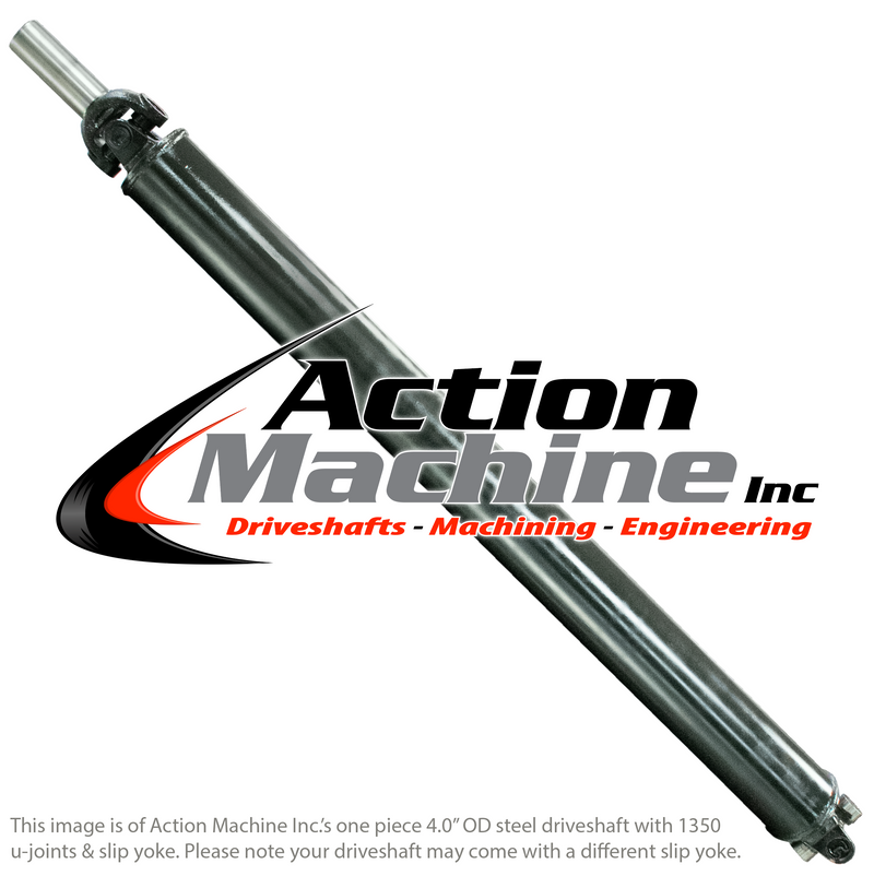 Custom Driveshaft & Slip Yoke - 4" Stl. 1350, Ford 28 Spline, 1.5" Barrel OD