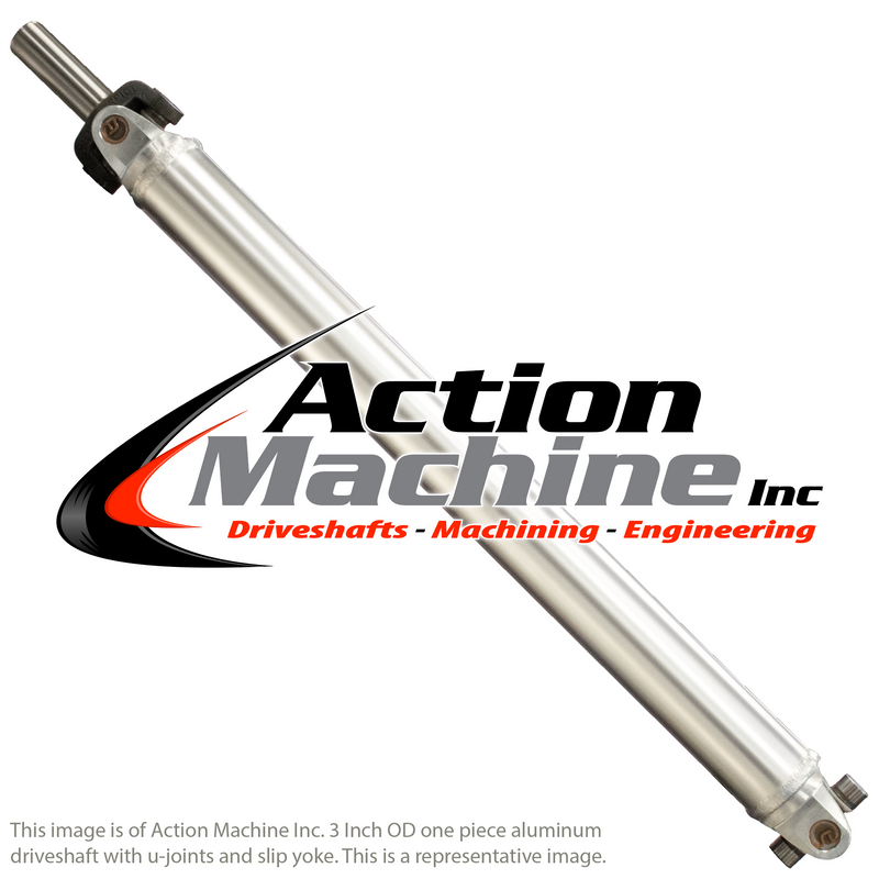 Custom Driveshaft & Slip Yoke - 3" Al. 1310 Ford, Ford 25 Spline (Sku: 3A1310 Ford-H)