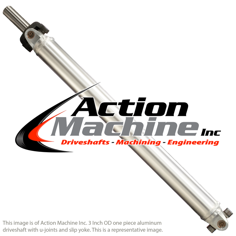 Custom Driveshaft & Slip Yoke - 3" Al. 1310, Ford 25 Spline