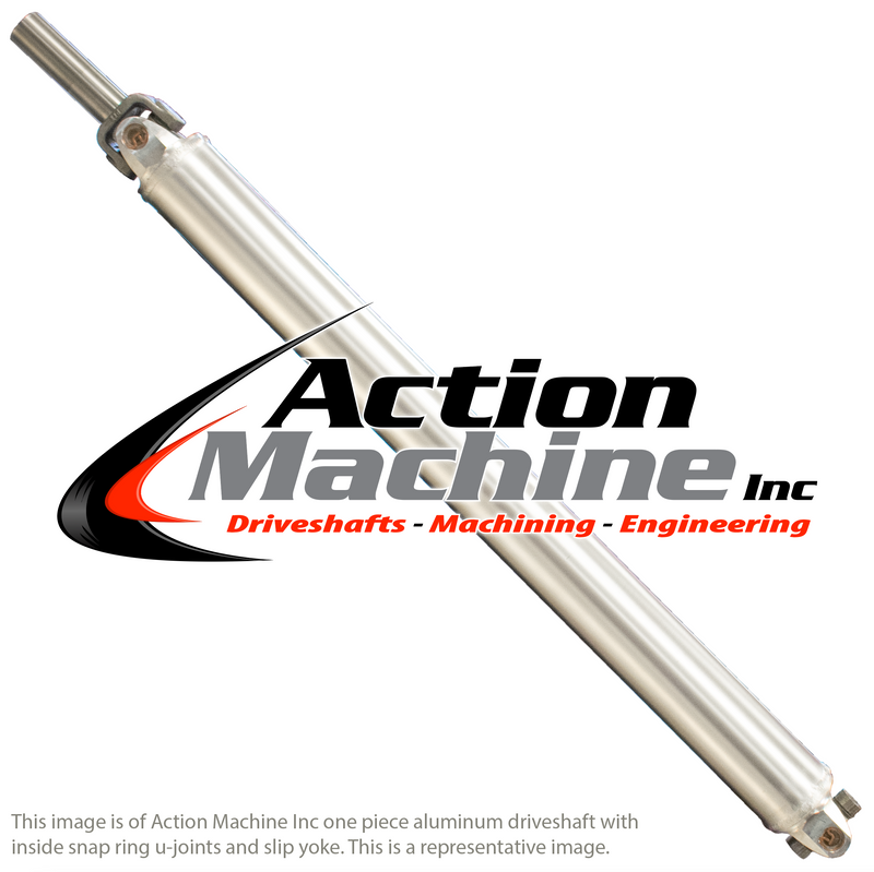 Custom Driveshaft & Slip Yoke - 4" Al. 7290, GM 27 Spline (Sku: 4A7290-L)