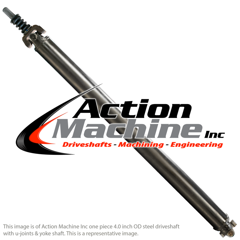 Custom Driveshaft & Yoke Shaft - 4" Stl. 1410, GM 32 Spline