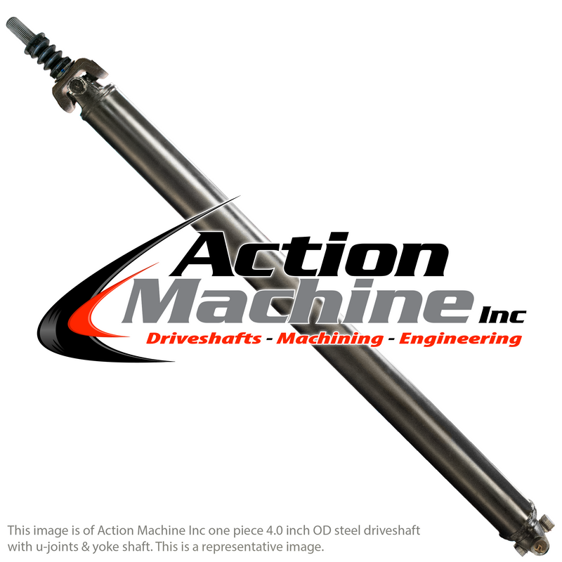 Custom Driveshaft & Yoke Shaft - 4.0" Stl. 1410, GM 32 Spline