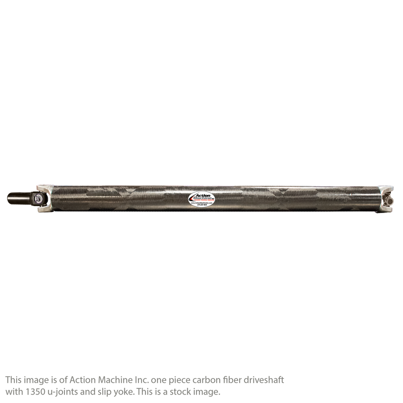 Custom Driveshaft & Slip Yoke - 3.5" ID. Carbon Fiber, 1350, Chrysler 30 Spline (Sku: 3.5C1350-Ea)