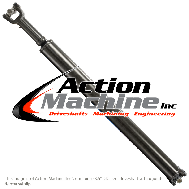 Custom One Piece Driveshaft - 3.5" Steel 1480 Slip & Spline