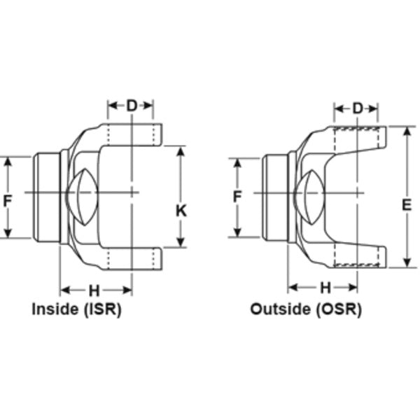 Spicer 2-28-1967 Weld Yoke / Tube Yoke