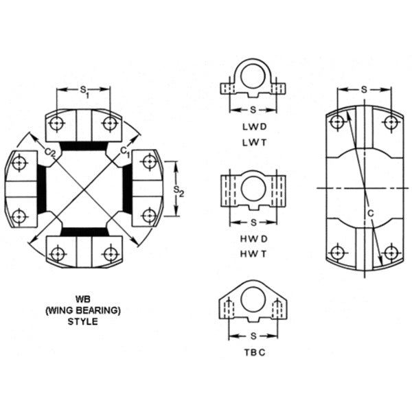 AMI 5-7105XMS U-Joint