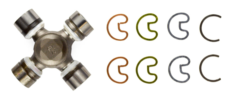 thumbnail image 2 of DANA Spicer 1310 Series Universal Joint Clips – External Snap Ring Style, 2-7-469, 4 Pack 2 of 4