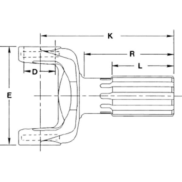 Spicer 6.5-82-451-1 Yoke Shaft