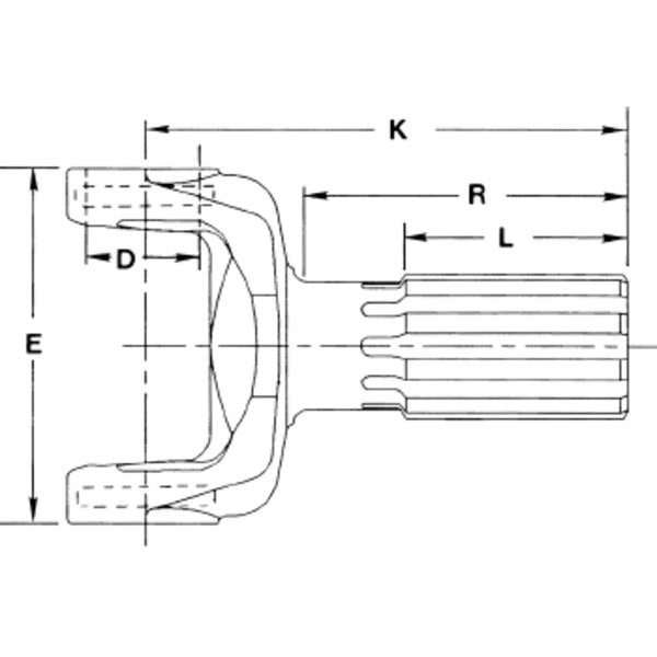 Spicer 6.5-82-461-2 Yoke Shaft