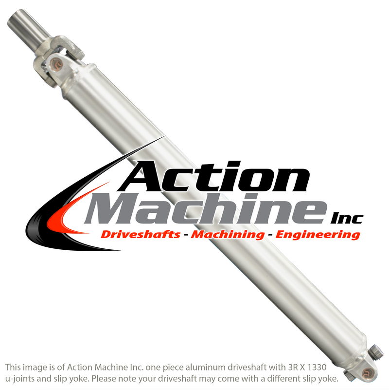 Custom Driveshaft & Slip Yoke - 3.5" Al. 3R, GM 32 Spline (Short)