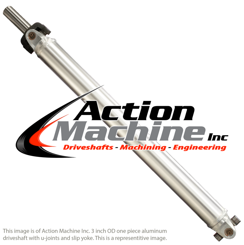 Custom Driveshaft & Slip Yoke -  3" Al. 1350, GM 32 Spline (Short)