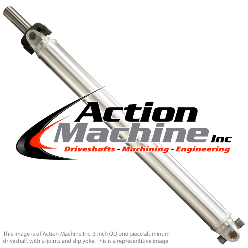 Custom Driveshaft & Slip Yoke - 3" Al. 1350, Ford 28 Spline, 1.6" Barrel OD (Sku: 3A1350-G)
