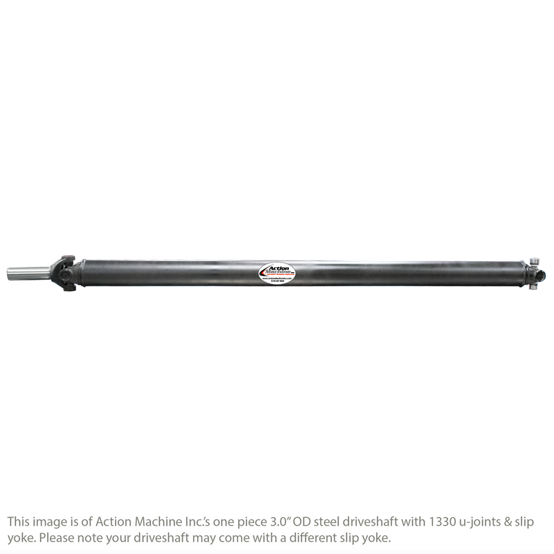 Custom Driveshaft & Slip Yoke - 3" Stl. 1330 Ford, Chrysler 30 Spline (SKU: 3S1330 Ford-Eb)