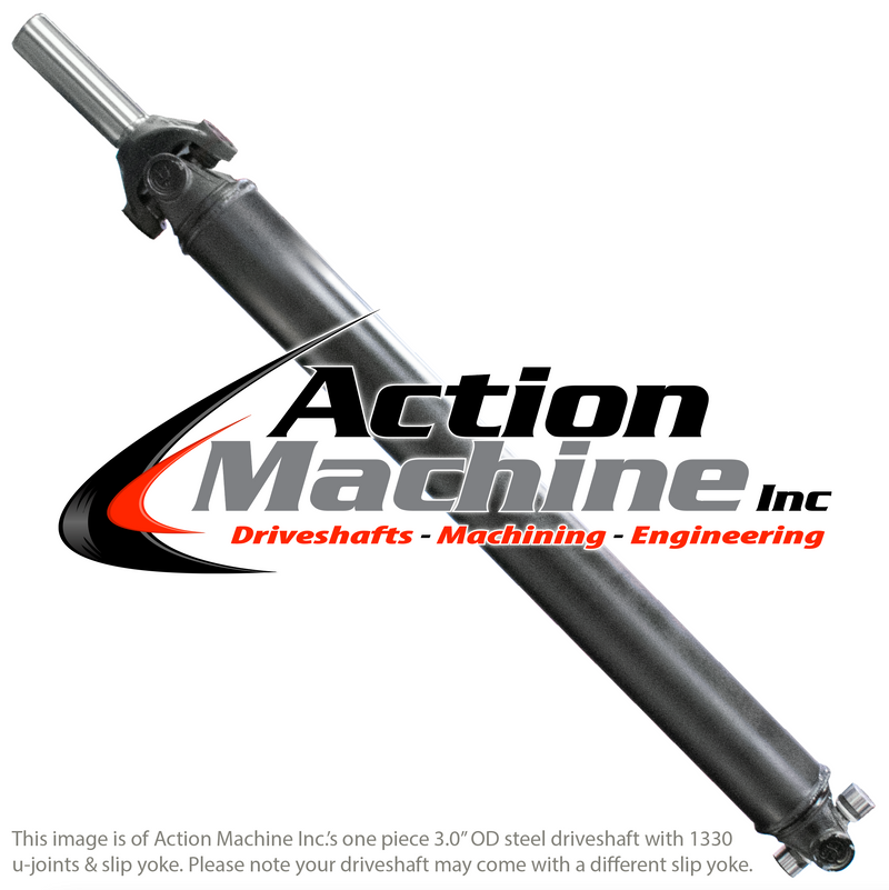 Custom Driveshaft & Slip Yoke - 3" Stl. 1330, GM 32 Spline (Long)