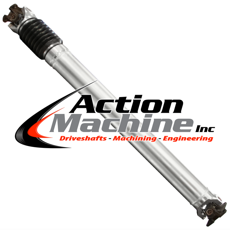 Conversion Driveshaft - Flange to Flange - Aluminum, 4" OD, Ford F250/F350, 4WD, Super Duty Truck