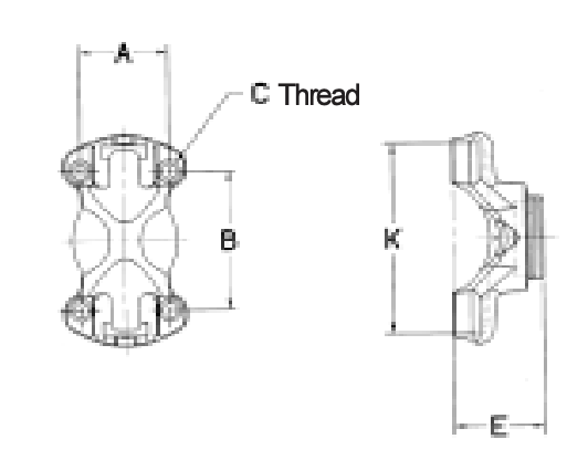 Spicer 211355X CV Socket Yoke Assembly